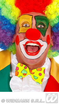 NOEUD PAPILLON CLOWN JAUNE - Cravates, noeuds papillon et bretelles - Accessoires - Déguisements et accessoires - Fête en Fête - Déguisements, mariages, baptêmes, articles de fête, halloween 