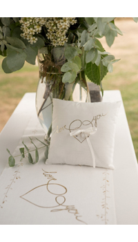 COUSSIN PORTE-ALLIANCES LOVE YOU - Coussins et porte-alliances - Accessoires de la mariée - Mariages, baptêmes, communions - Fête en Fête - Déguisements, mariages, baptêmes, articles de fête, halloween 