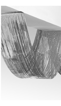 GUIRLANDE RIDEAU DE PLAFOND ARGENT - Décorations noël et fin d