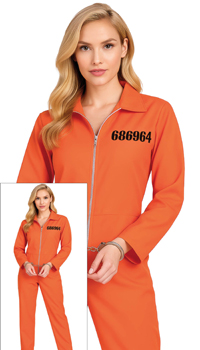 DEGUISEMENT PRISONNIERE - Femmes - Costumes - Déguisements et accessoires - Fête en Fête - Déguisements, mariages, baptêmes, articles de fête, halloween 