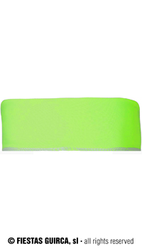 BANDEAU FLUO VERT - bandeaux et bandanas - Accessoires - Déguisements et accessoires - Fête en Fête - Déguisements, mariages, baptêmes, articles de fête, halloween 