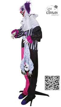 CLOWN ANIME A POSER - Décorations halloween - Halloween - Fête en Fête - Déguisements, mariages, baptêmes, articles de fête, halloween 