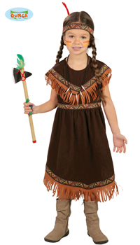 DEGUISEMENT INDIENNE - Enfants - Costumes - Déguisements et accessoires - Fête en Fête - Déguisements, mariages, baptêmes, articles de fête, halloween 